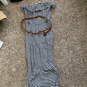 Strapless maxi dress